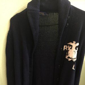 Ralph Lauren Polo navy blue cardigan